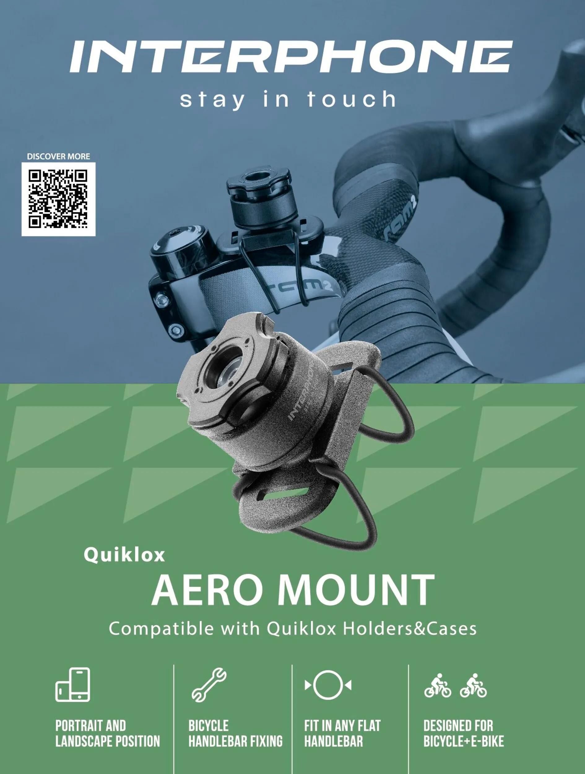 Interphone Handytaschenhalter Quiklox Caseholder Q-Lox Uni Bikes