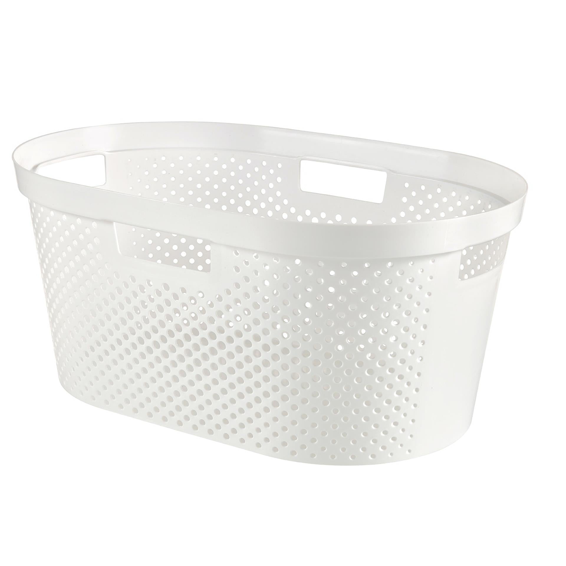 Curver Infinity Dots Wäschekorb 40l weiß