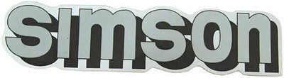 MZA -Schriftzug Simson White Silver für Panzer