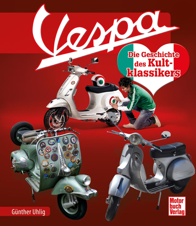 Motorbuch-Verlag Buchmarker und Modelle Buch Vespa die Geschichte der Klassiker