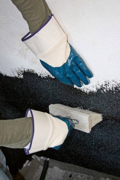 Keron-Handschuh blau NBR mit Kapuze