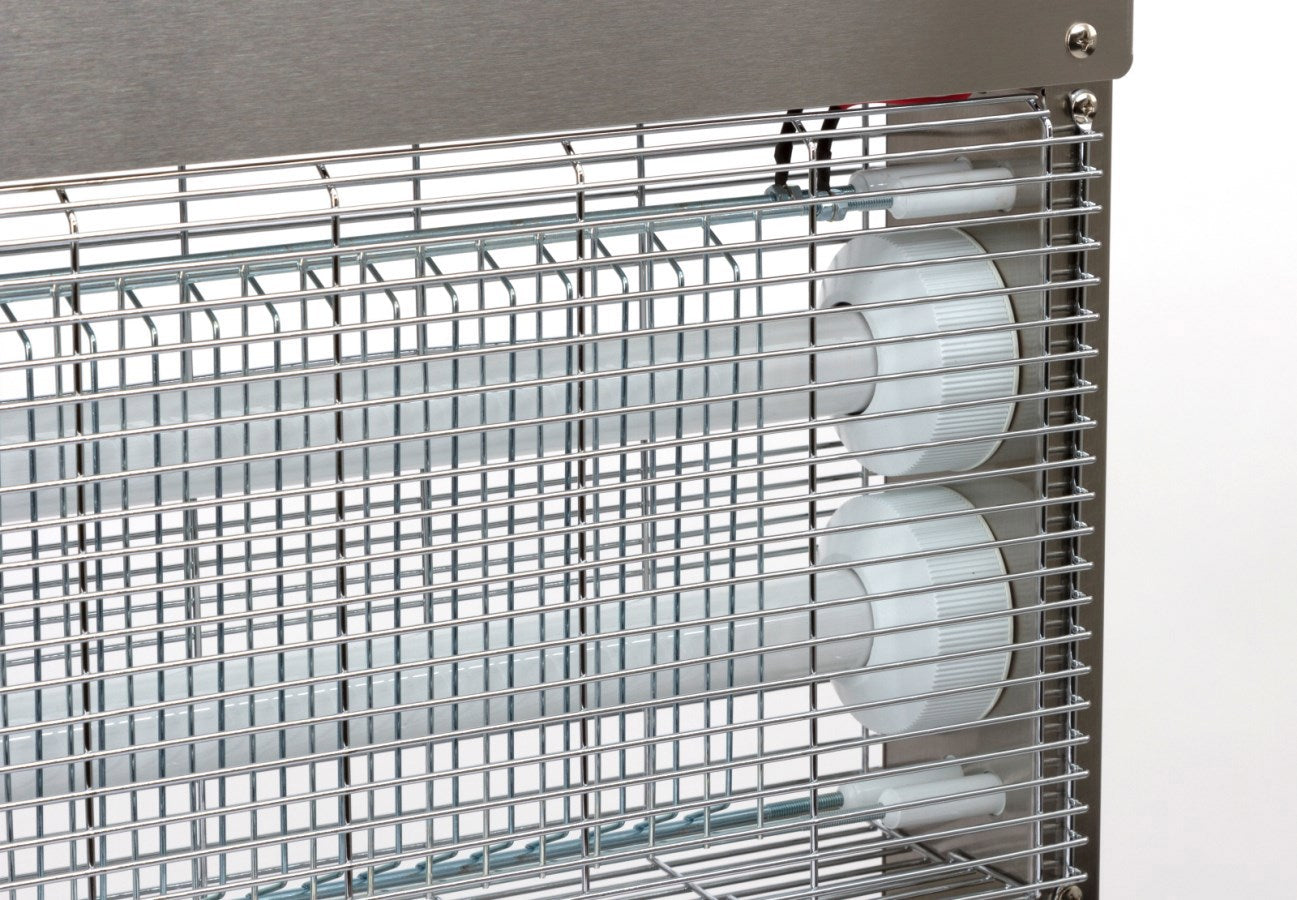 Ecokill elektrische Fliegenbox Edelstahl IPX4 2 x 15 W