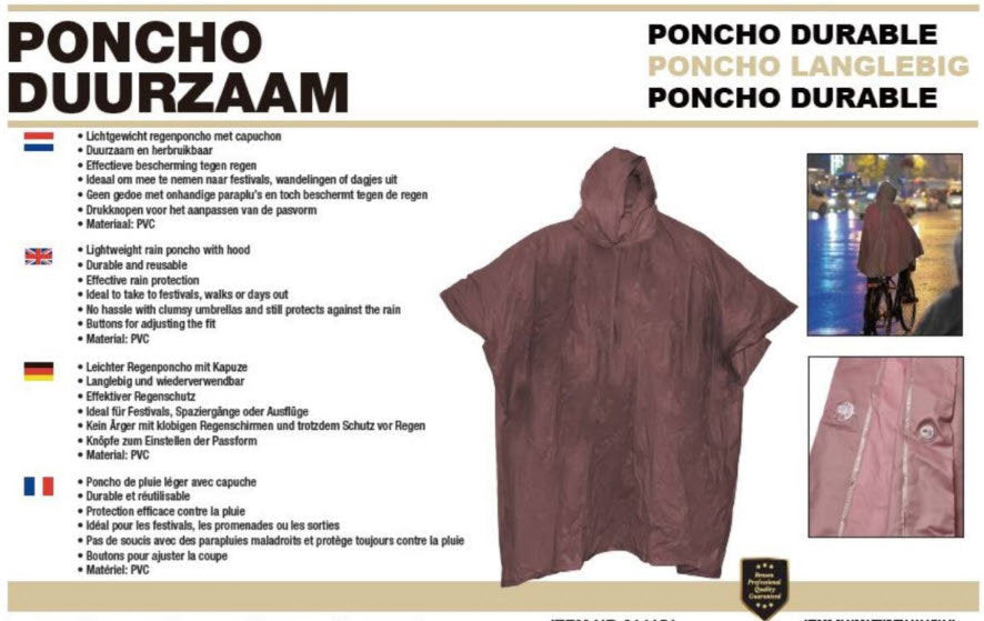 Benson Regenponcho langlebig