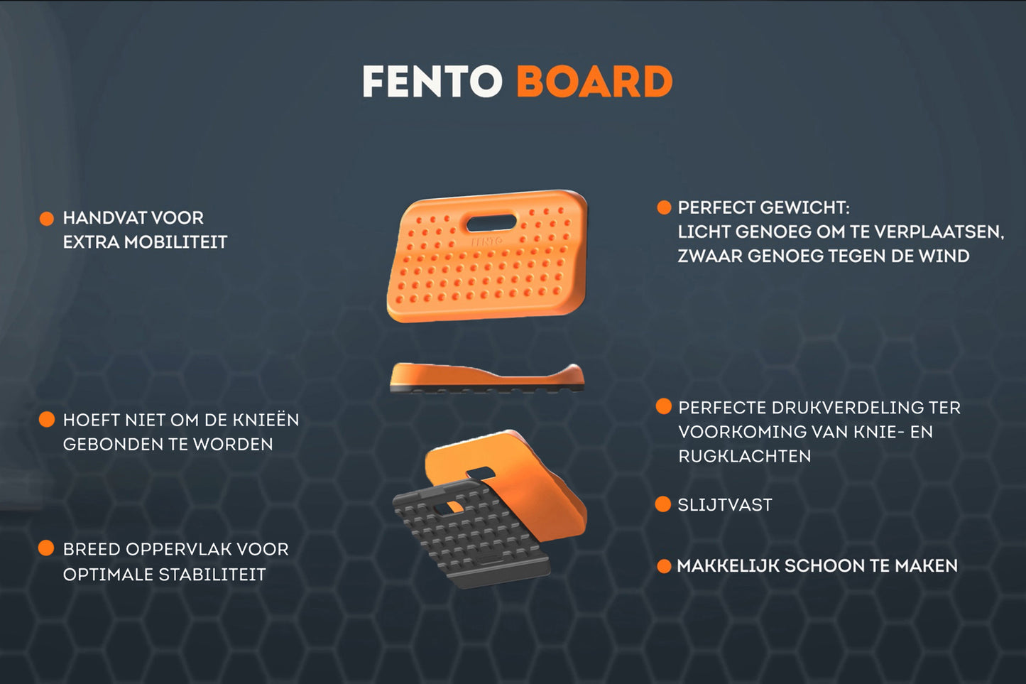 Ergonomische Kniematte aus Fento-Board pro Stück