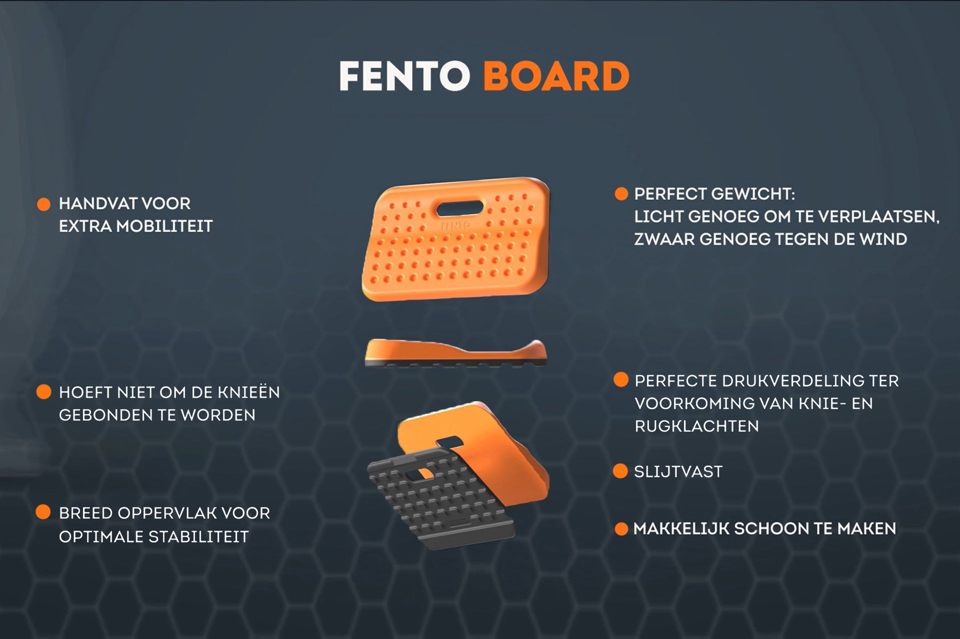 Ergonomische Kniematte aus Fento-Board pro Stück