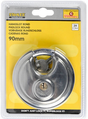Produkte Vorhängeschloss Diskusschloss 90mm plus 2 Schlüssel