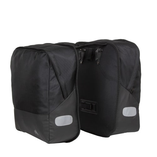 Neue Rebel Wave Doppel-Fahrradtasche schwarz