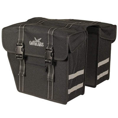 Greenlands Bag doppelt schwarz-schwarz. Größe 36x32x18 cm (2x) 40L. abgeschrägte Seiten