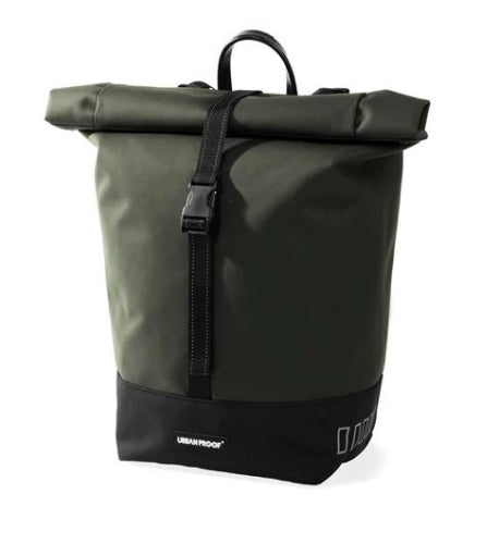 Urbanfester städtischer Proof Eins Rolltop -Tasche 20L Green Recycling