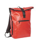 Carbon Rolltop Carbon Rolltop Urban PU Single Fahrradbeutel Rucksack rot schwarz 63.102204