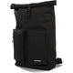Urbanfester städtischer Rolltop -Pendler -Fahrradbeutel 20L Schwarz