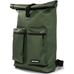 Urbanfester städtischer Rolltop -Pendler -Fahrradbeutel 20l Grün