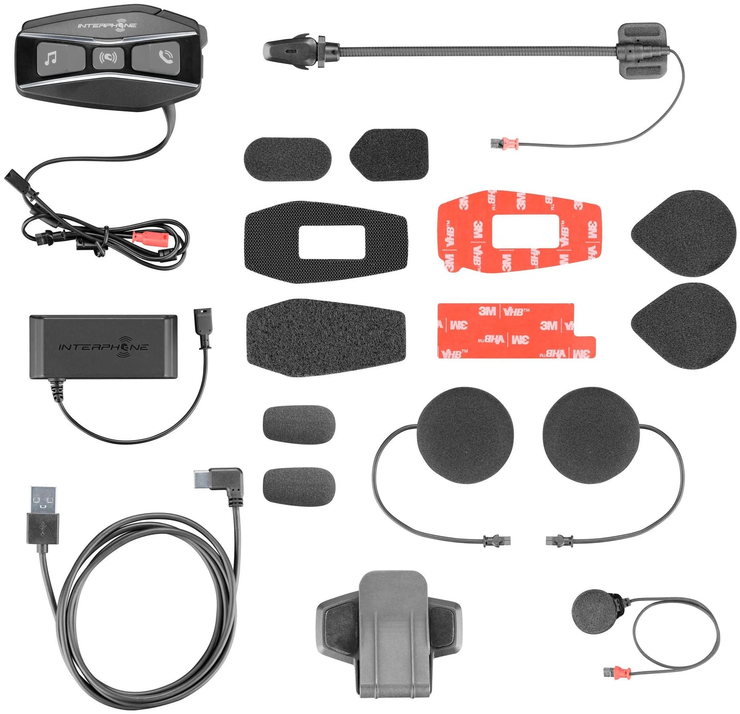 Interphone Helmkommunikationssystem u-com 16 Helm com.system interp. u-com 16 Einzelsatz
