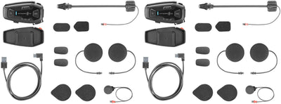 Interphone Helmkommunikationssystem u-com 8 r Helm com.system interp. u-com 8r Doppel-Kit