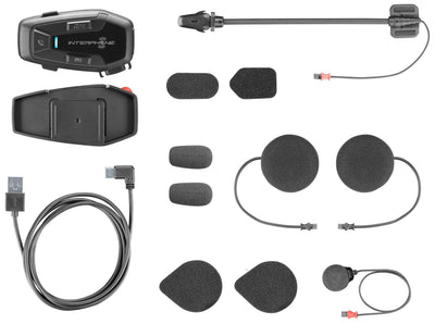 Interphone Helmkommunikationssystem u-com 7 r Helm com.system interp. u-com 7r Doppel-Kit