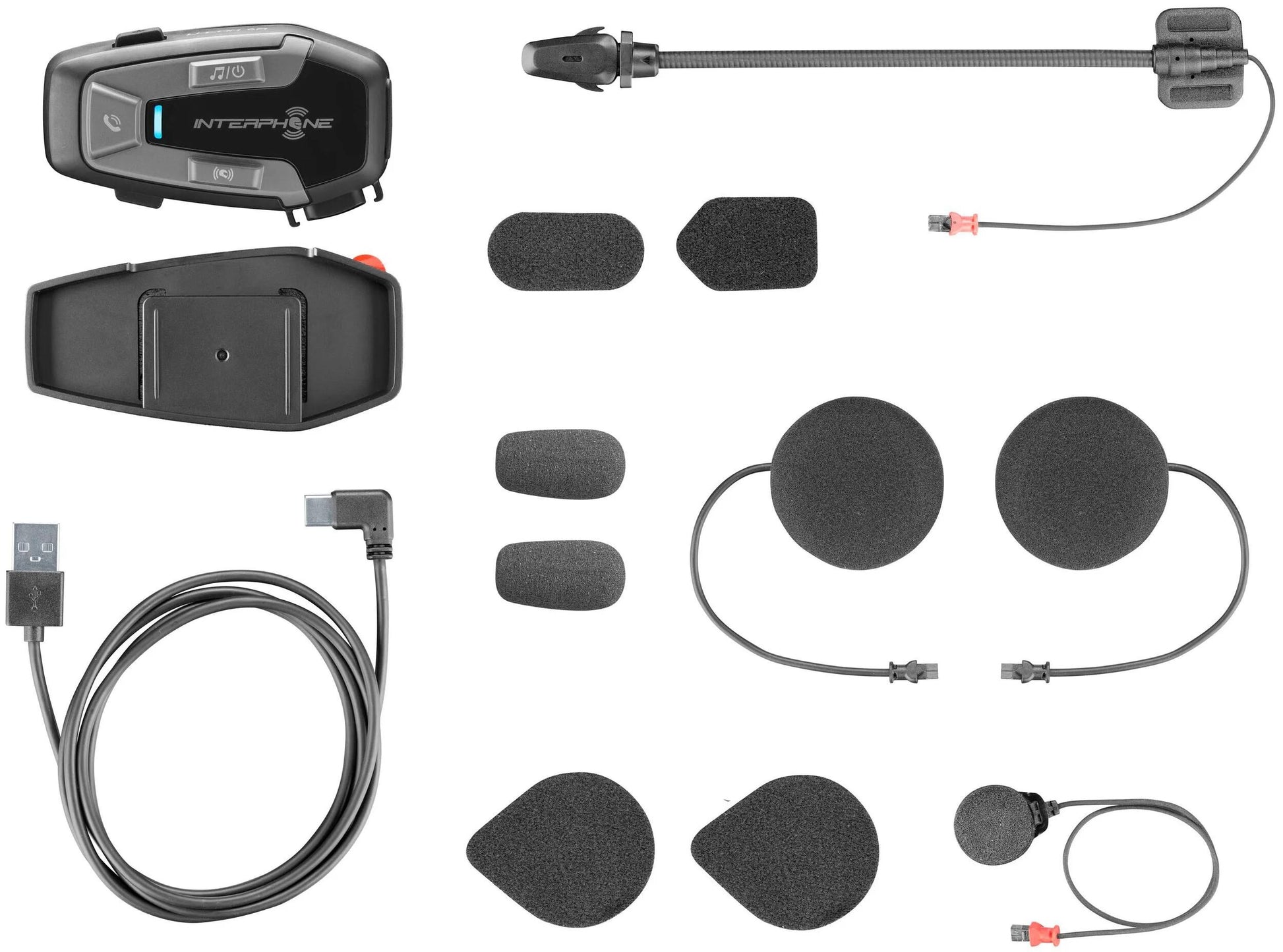Interphone Helmkommunikationssystem u-com 6 r Helm com.system interp. u-com 6r Einzelset