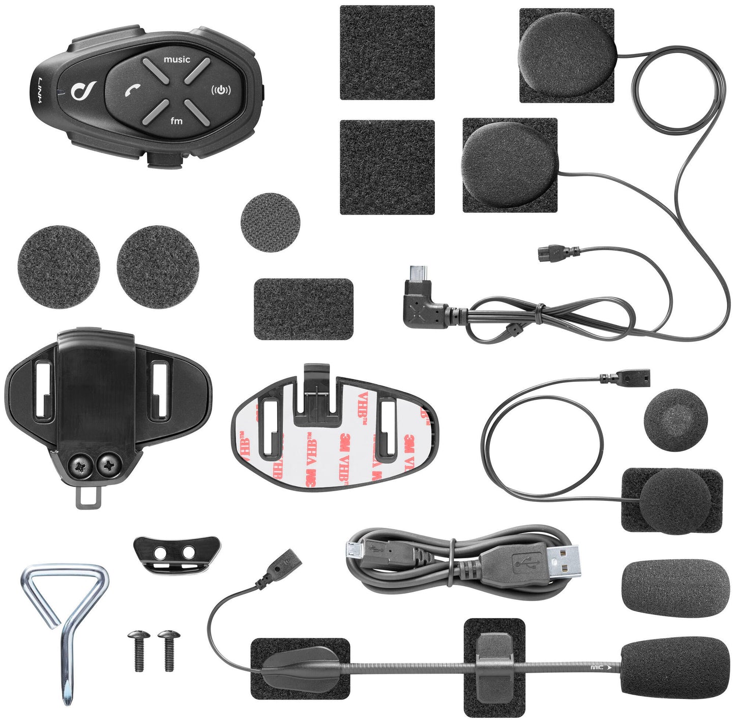 Interphone Helmkommunikationssystem Link Helm com.system Interp. Link-Einzelset