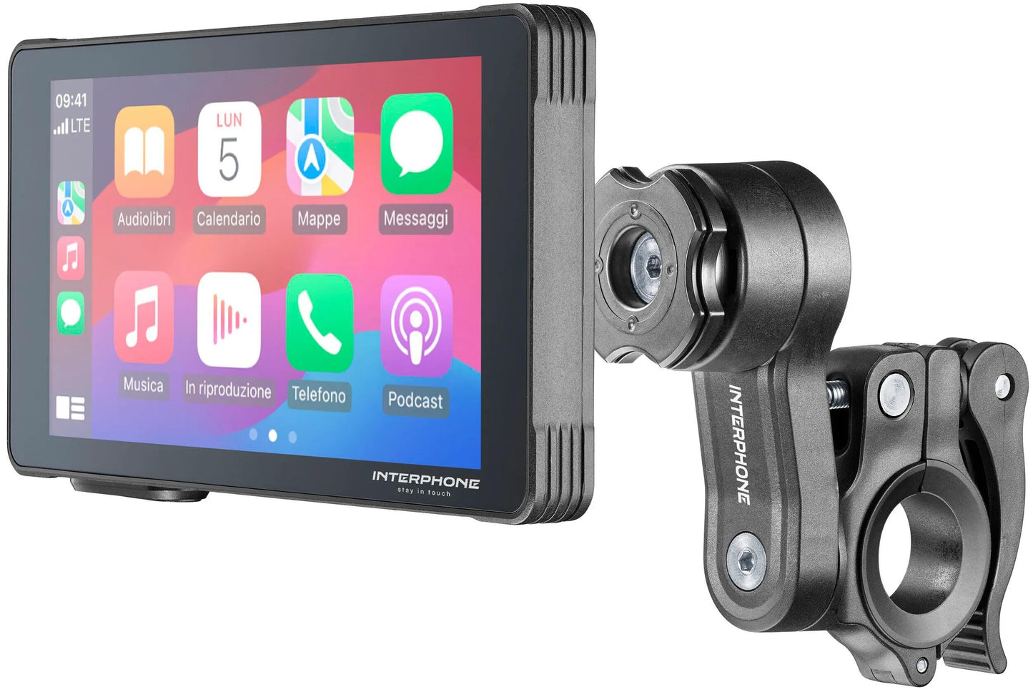 Interphone-Infotainmentsystem Ridesync. Ridesync Car Play, Android Auto