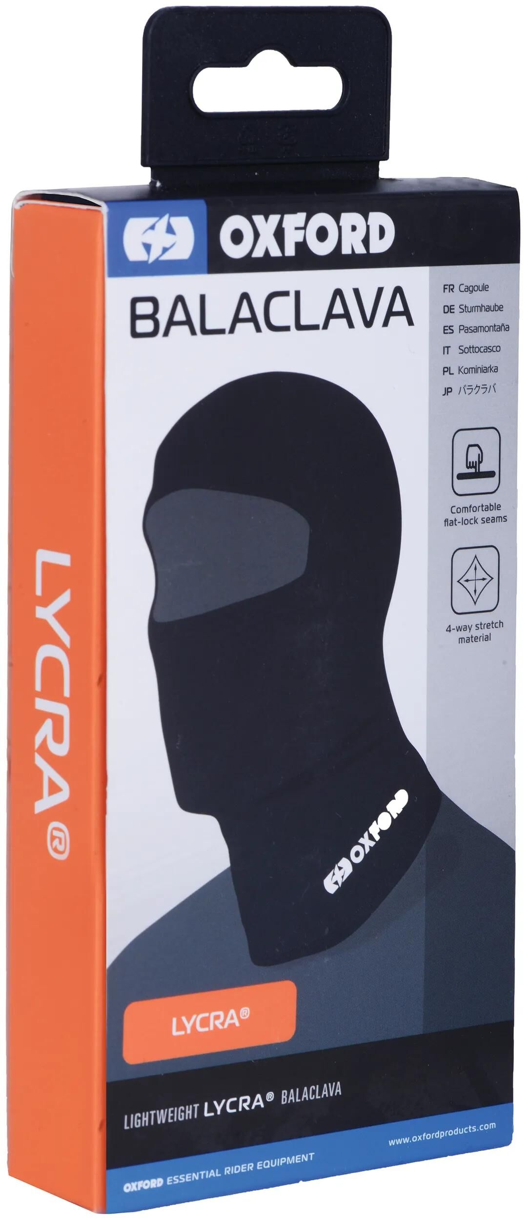 Oxford Lycra Sturmhaube schwarz