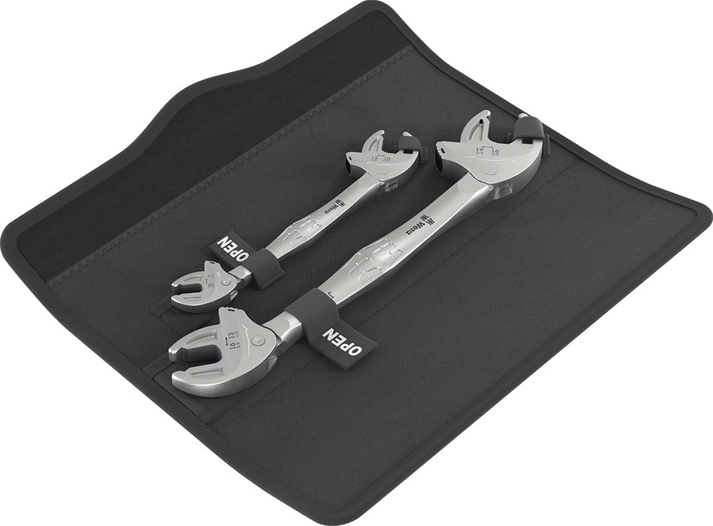 Wera 6006 Joker 2 Set 1 selbsteinstellender Doppelmaulschlüssel SW 7 - 19mm 2-tlg