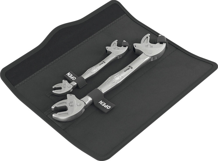 Wera 6006 Joker 2 Set 1 selbsteinstellender Doppelmaulschlüssel SW 7 - 19mm 2-tlg