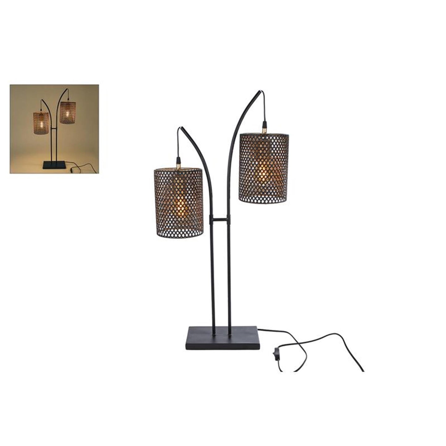 Cosydecor Stehleuchte Joop schwarz 20x53x76cm