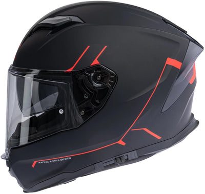 Spec-X Helm SX-82.03 R2 Black Matt Red M Pin lesen