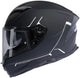 Spec-X Helm SX-82.03 R2 Black Matt Grey M Pin Rea