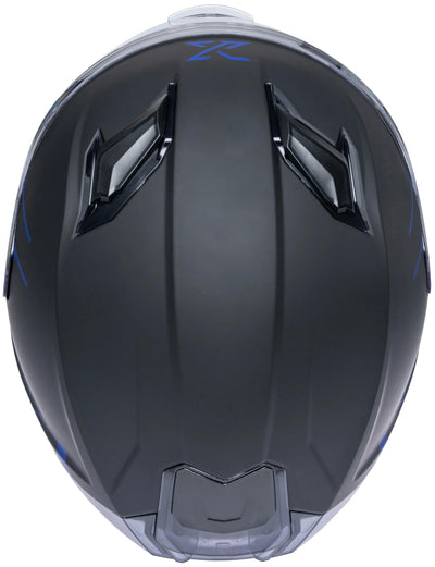 Spec-X Helm SX-82.03 R2 Black Matt Blue L Pin Rea