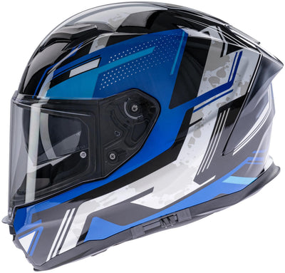 Spec-X-Helm SX-82.03 R1 BL Black White XXL Pinrea