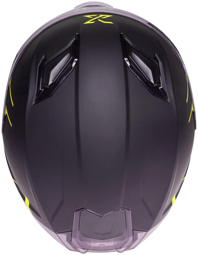 Spec-X Helm SX-82.03 R2 BW Matt Neon Yellow l Pin