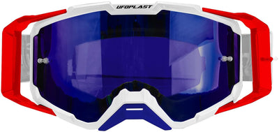Ufo Pee Motocross-Brille Core 2.0. Crossbrille Core 2.0 weiß rot