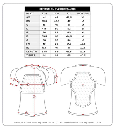 UFO Plast Protektorenshirt Centurion BV2 Protektorenshirt UFO BV2 Centurion Schwarz S M
