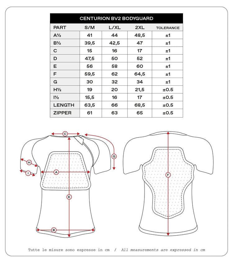 UFO Plast Protektorenshirt Centurion BV2 Protektorenshirt UFO BV2 Centurion Schwarz XXL