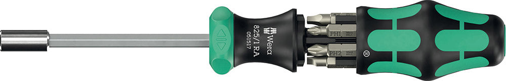 Wera Kraftform Compact 27 RA 2 mit 6-teiligem Bitsatz