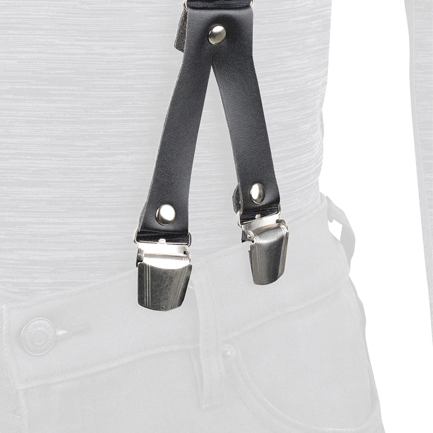 Oxfordhose häuft Riggers Chic Schwarz