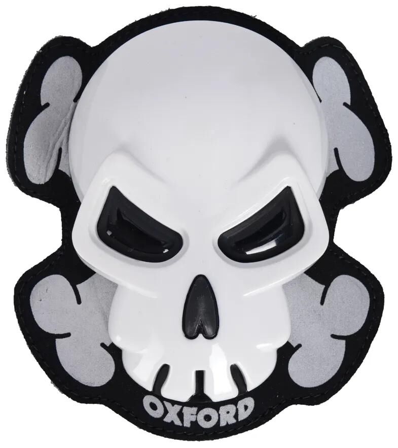 Oxford Knie Slider Schädel weiß