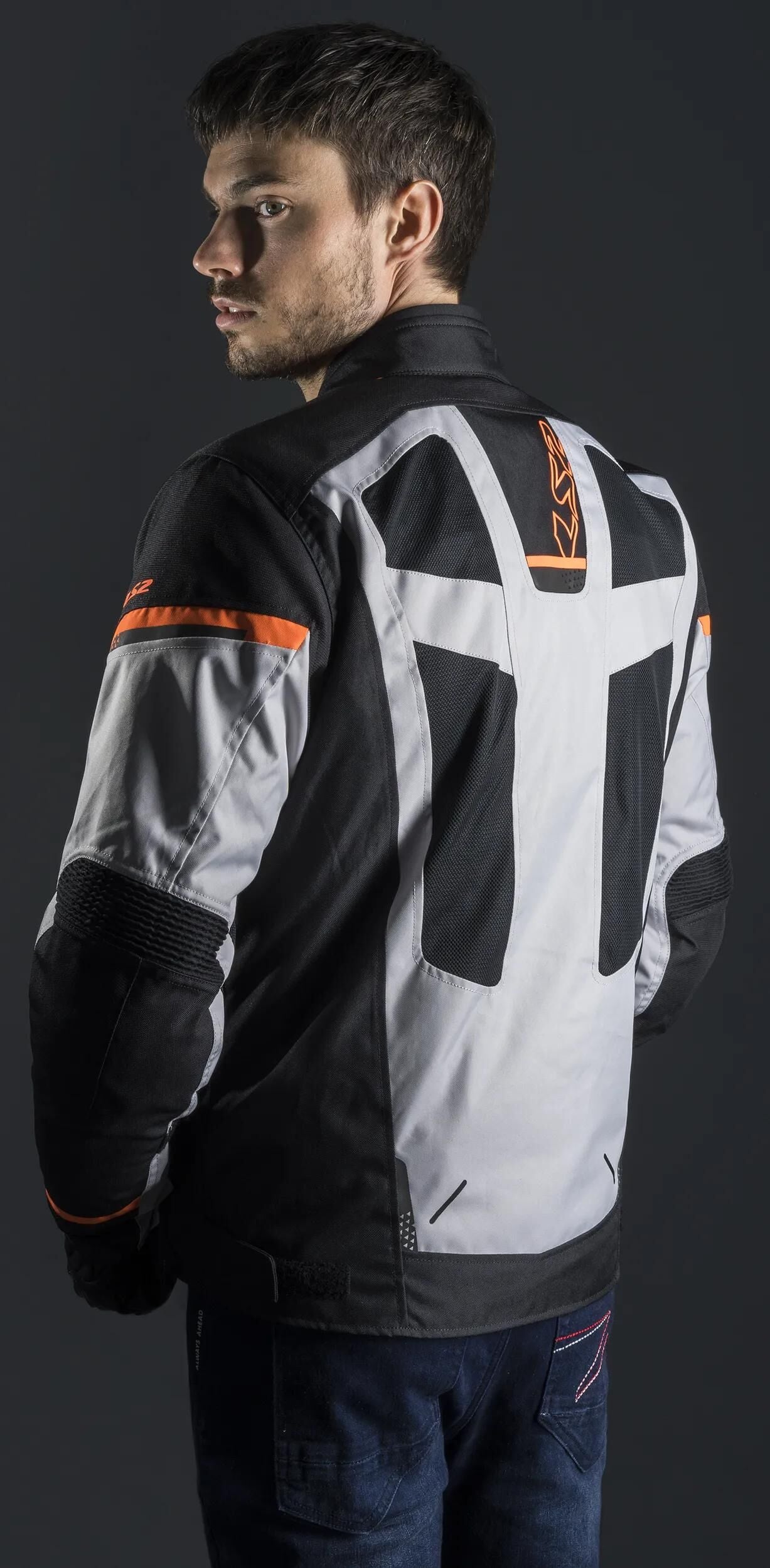 Ls2 Scout Jacke Jacke Scout Mann schwarz grau orange XL