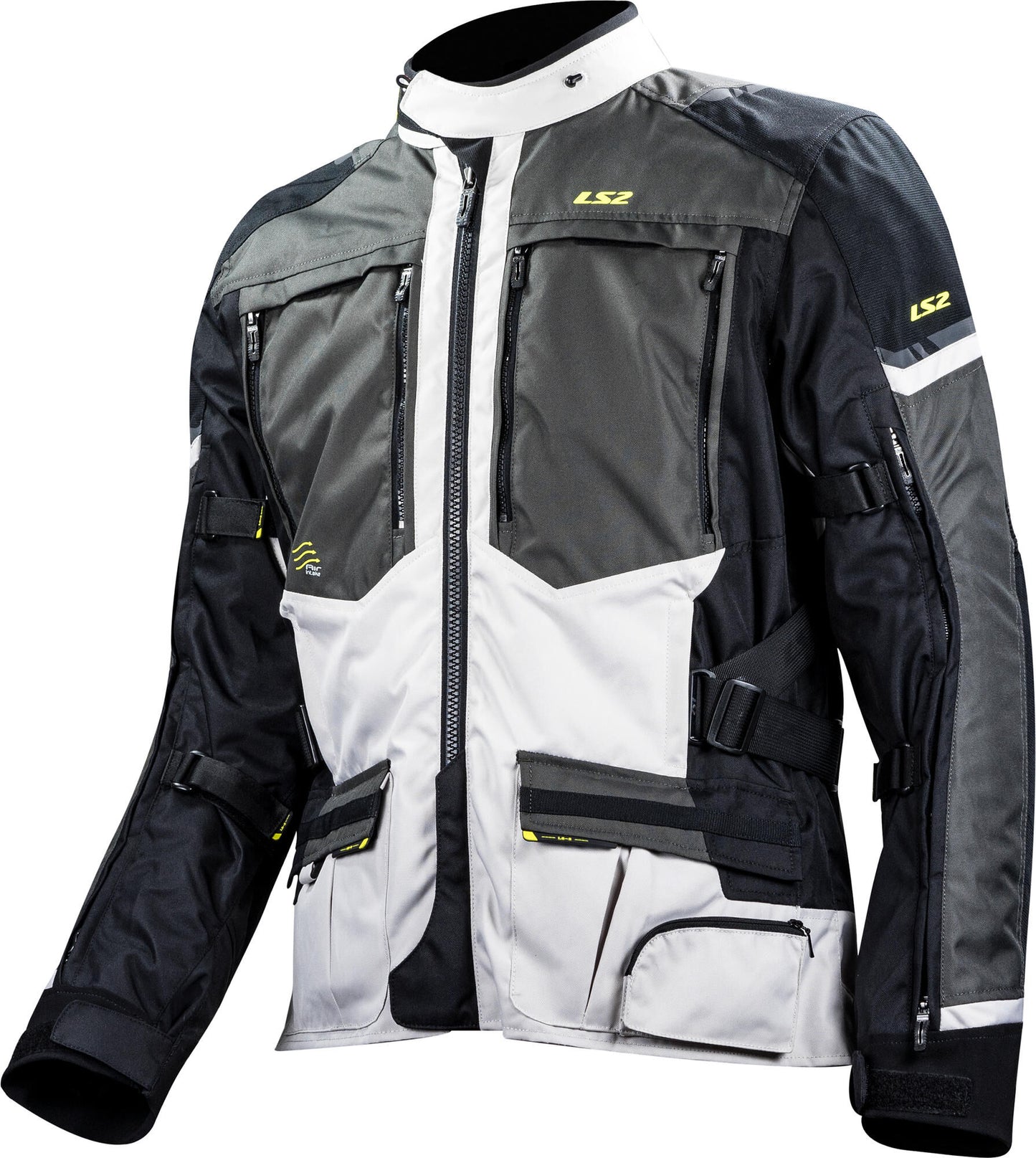 Ls2 Jacke Norwegen Jacke Norwegen Mann schwarz grau gelb xxl