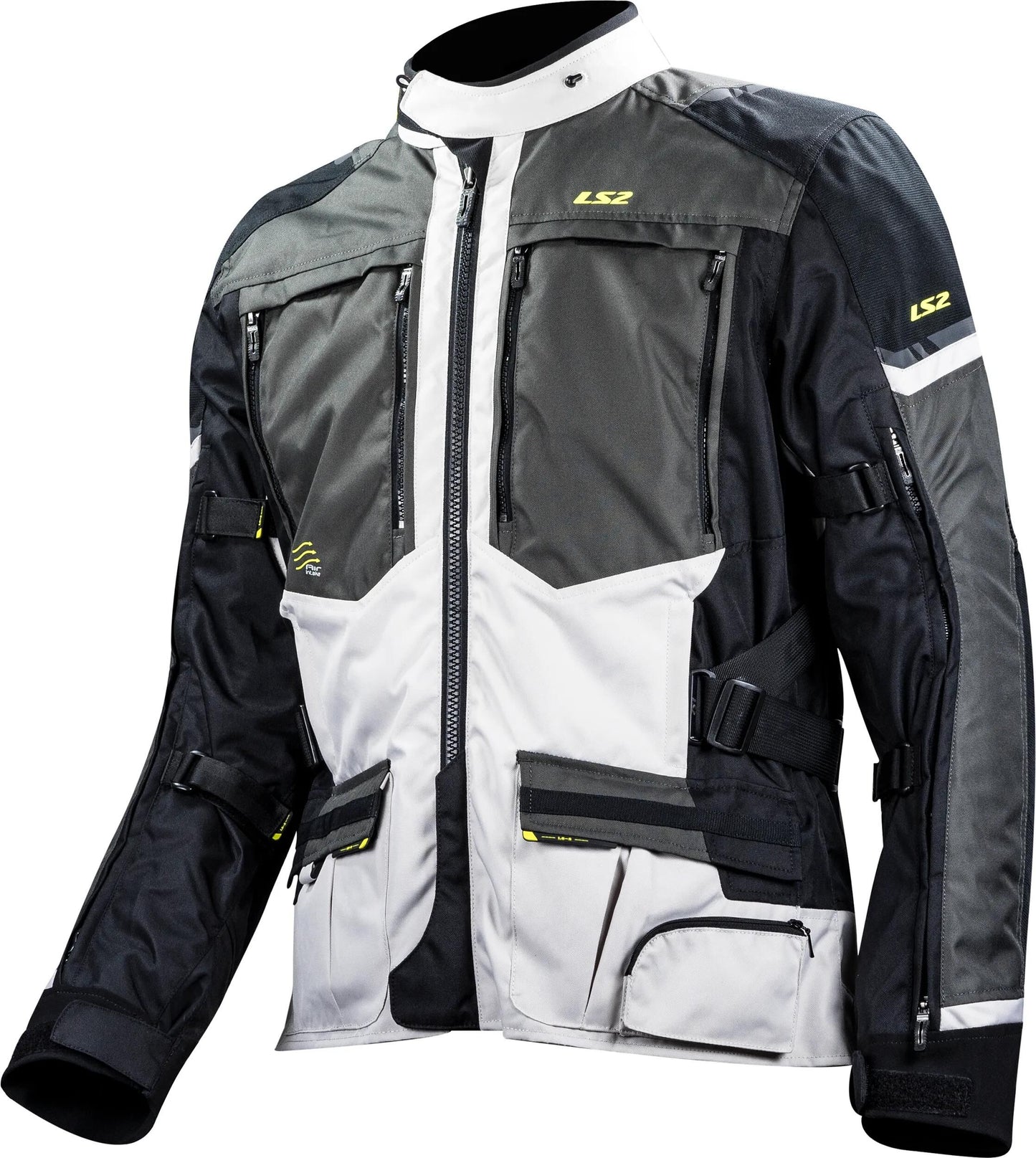 Ls2 Jacke Norwegen Jacke Norwegen Mann schwarz grau gelb m