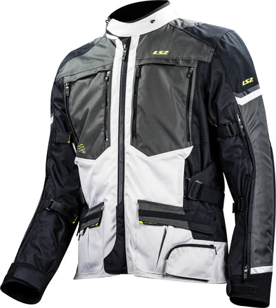 Ls2 Jacke Norwegen Jacke Norwegen Mann schwarz grau gelb 3xl