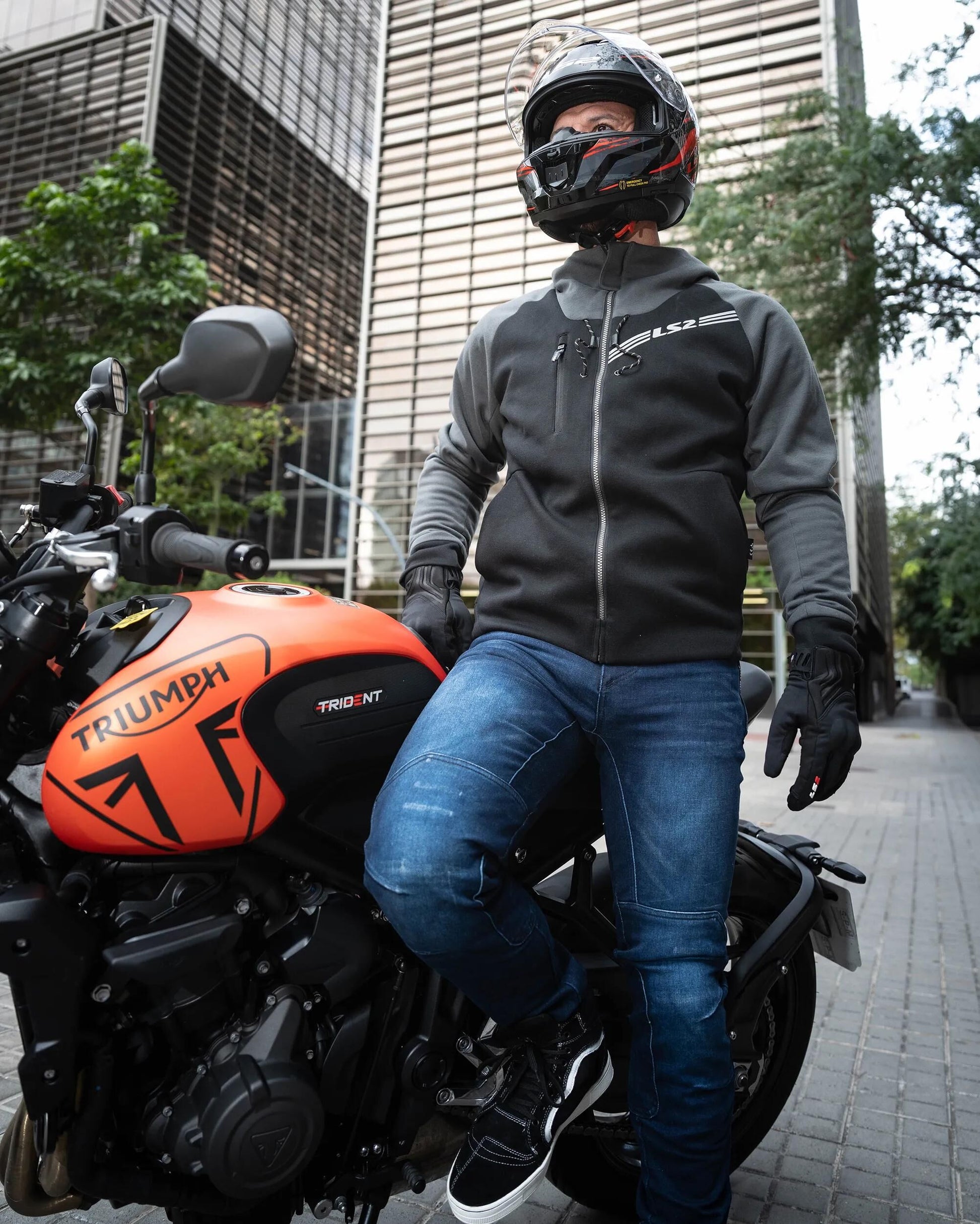 Ls2 Jacke Gashebel Jacke Gashebel Mann schwarz dunkelgrau m