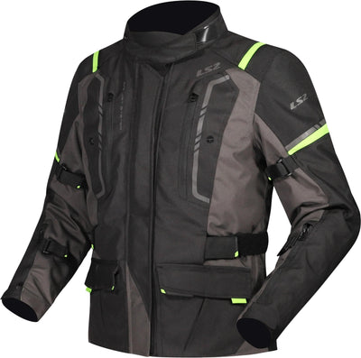 Ls2 Jacke Narvik Jacke Narvik Damen schwarz grau neongelb XL