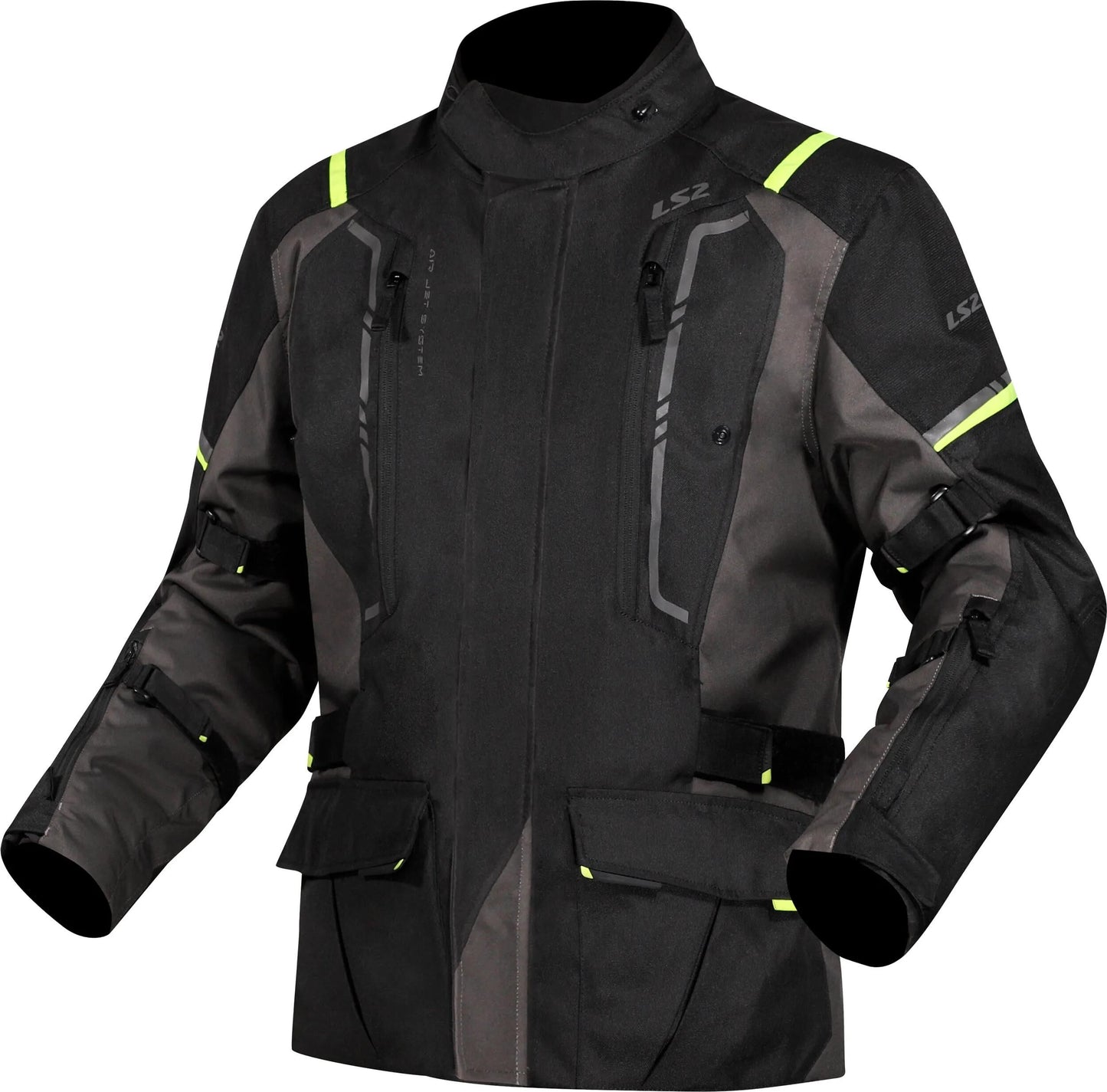 Ls2 Jacke Narvik Jacke Narvik Herren schwarz grau neongelb l