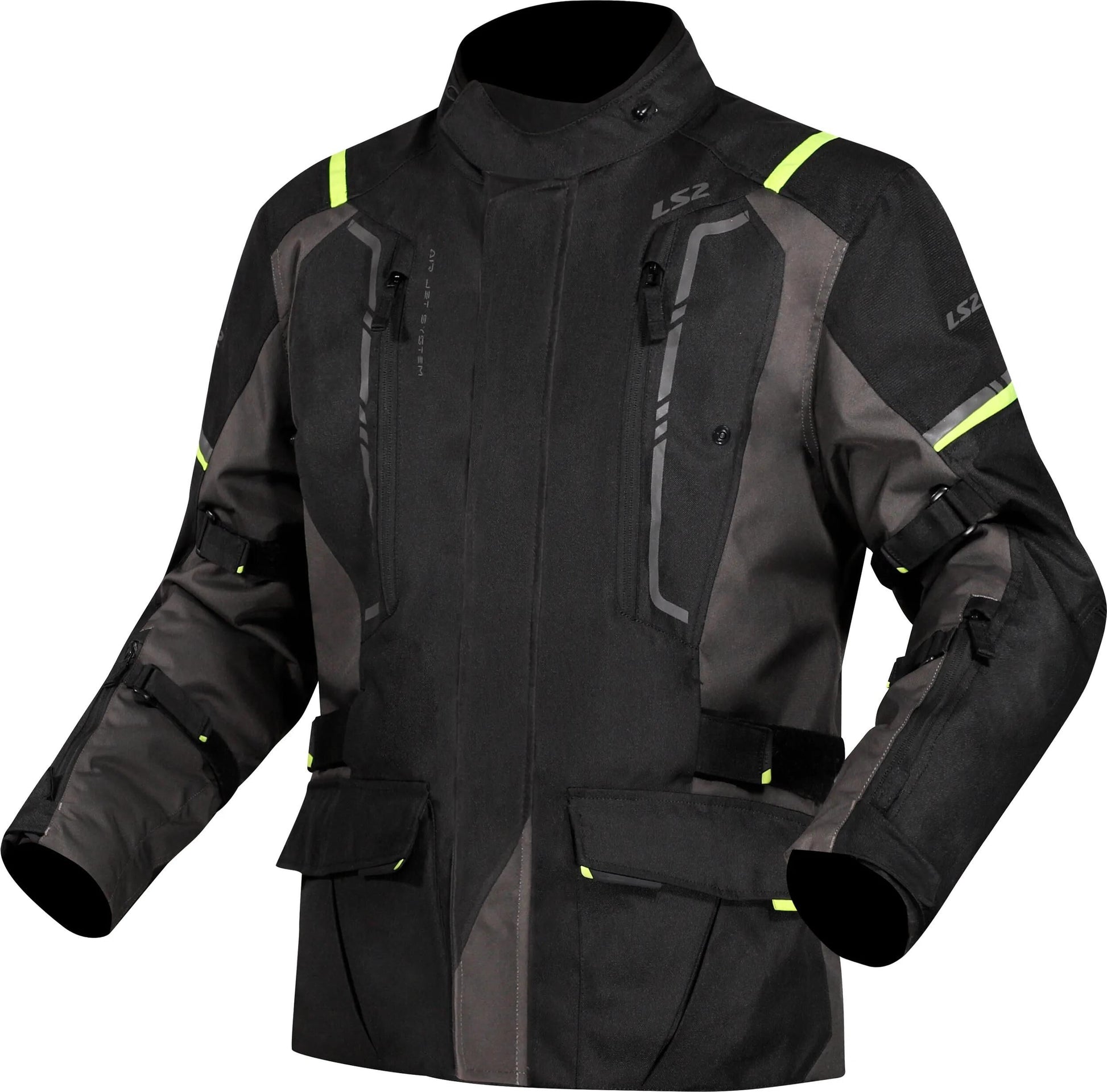Ls2 Jacke Narvik Jacke Narvik Herren schwarz grau neongelb xx