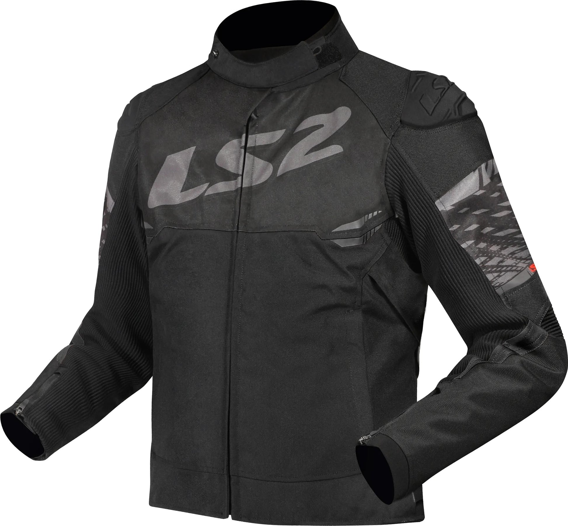 Ls2 Apex Jacke Jacke Apex Damen Schwarz Dunkelgrau Gr. m