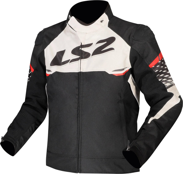 Ls2 Apex Jacke Jacke Apex Herren Schwarz Weiß Rot Gr. l