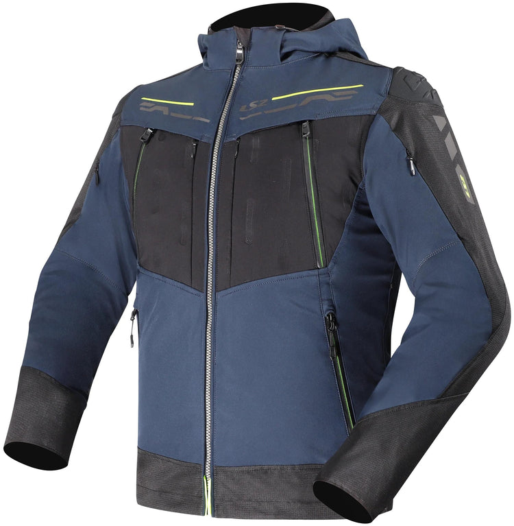 Ls2 Jacke Zirconium Evo Herrenjacke Zirconium Evo Herren Blau Schwarz Gelb XL