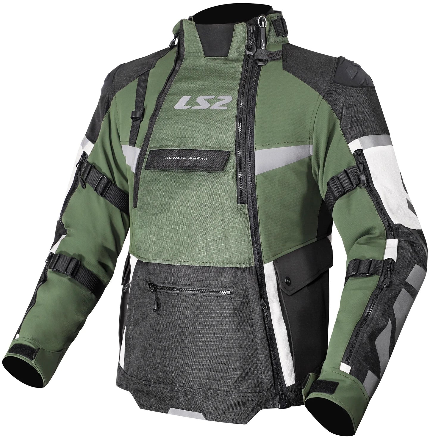Ls2 Jacke X-Master Herrenjacke X-Master Herren Schwarz Grün Grau Größe XL