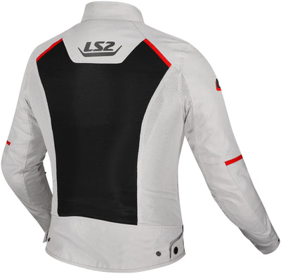 Ls2 Jacke Breeze Damenjacke Breeze Damen Grau Schwarz Rot Gr. s